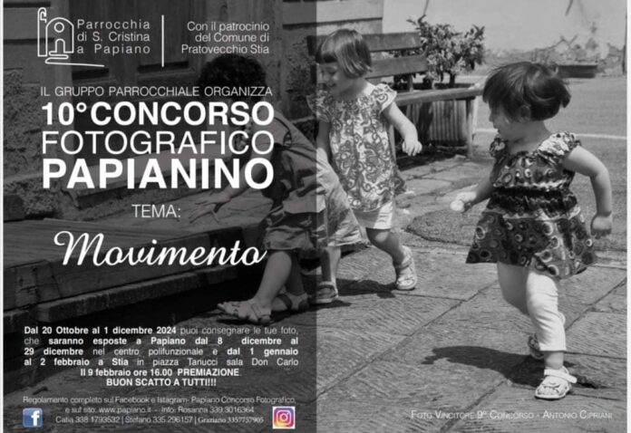 Concorso Fotografico Papianino dal titolo “ MOVIMENTO”