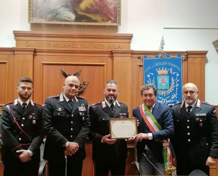 Vicebrigadiere Michele Mingarelli dal Sindaco Agnelli