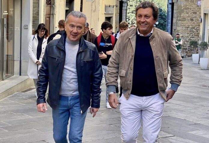 Enzo Ghinazzi in arte Pupo e Mario Agnellipupo agnelli
