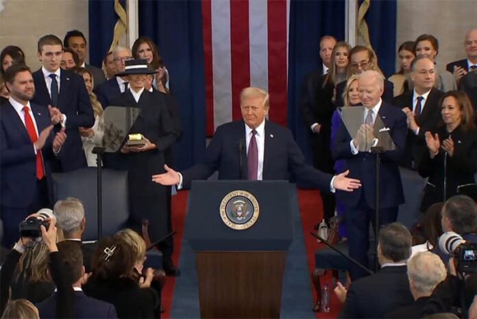 INSEDIAMENTO DEL PRESIDENTE TRUMP