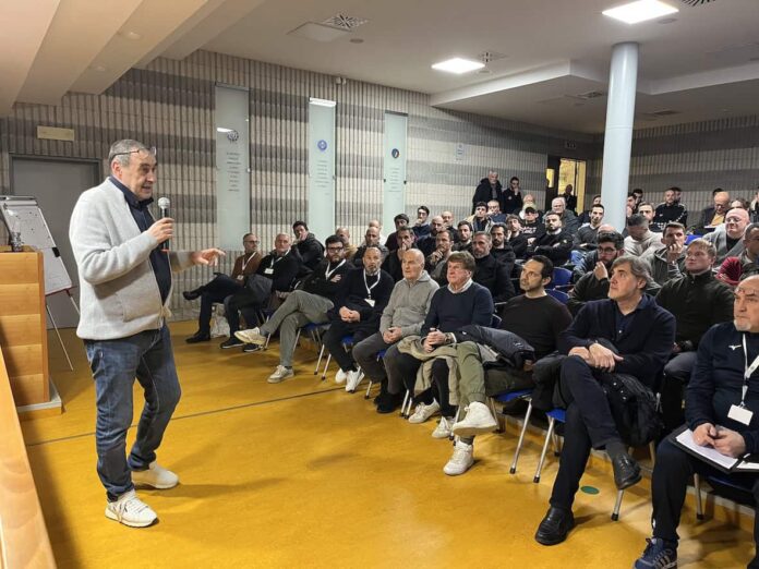 Maurizio Sarri ospite dell'AIAC ad Arezzo