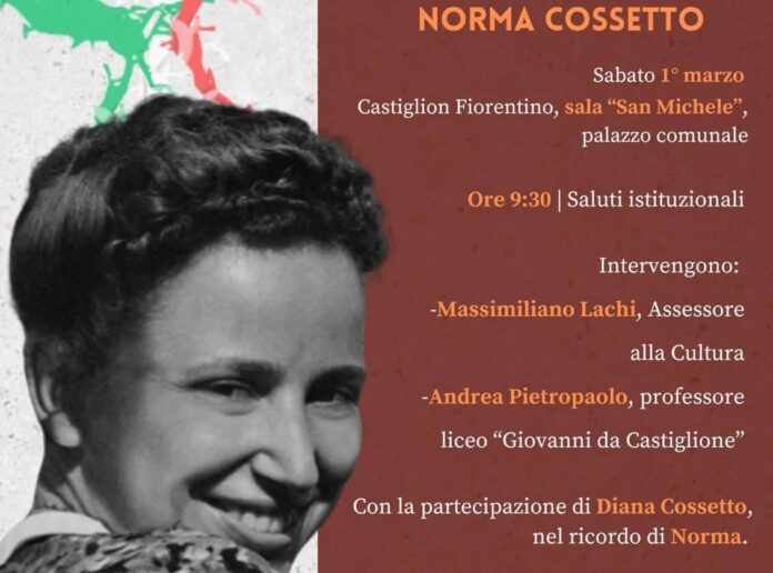 Castiglion Fiorentino celebra il Giorno del Ricordo con Diana Cosetto