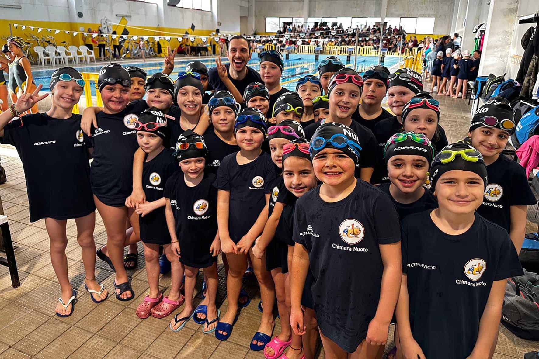 Trentotto podi per la Chimera Nuoto al debutto nei campionati Propaganda