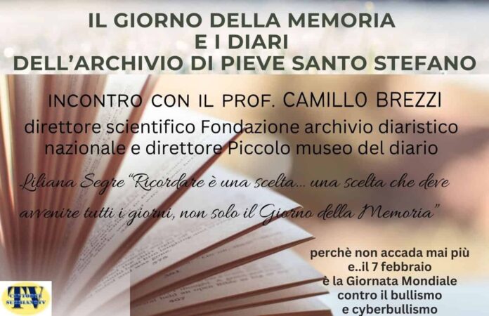 Subbiano Il prof. Camillo Brezzi sul tema Riflessioni sul Giorno  della Memoria