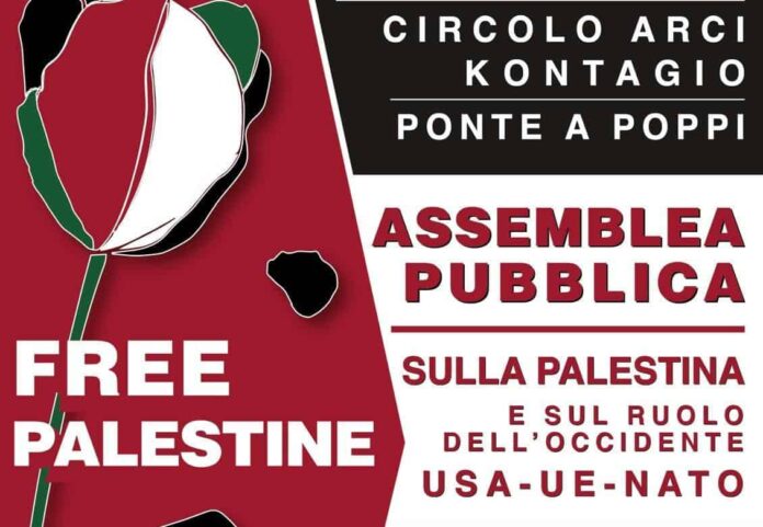 A Poppi l'assemblea pubblica sulla Palestina e sul ruolo dell’occidente