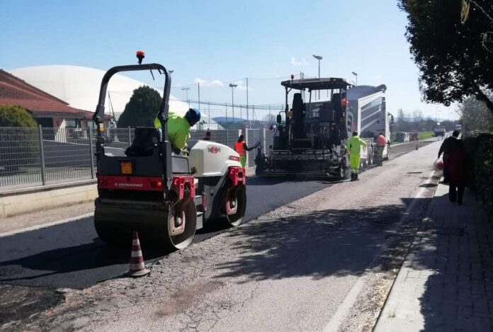 Sansepolcro: procedono le asfaltature sulle strade del centro urbano
