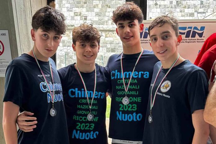 Storico terzo posto per la Chimera Nuoto ai Campionati Toscani Giovanili