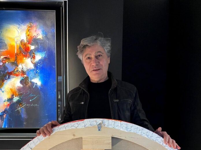 Il pittore Pasquale Di Fazio dona una grande opera al Piccolomuseo di Fighille