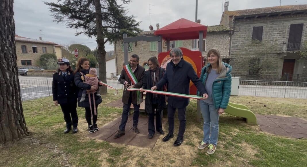 Inaugurato il parco giochi di via Rodolfo Morandi ad Albergo