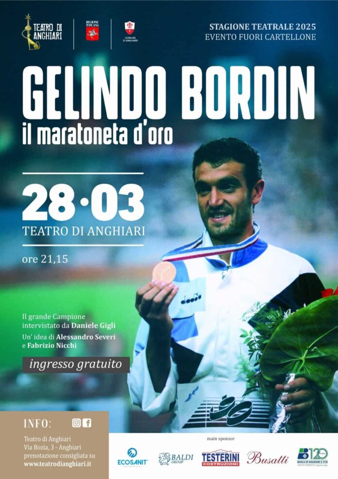 locandina serata con Bordin ad Anghiari