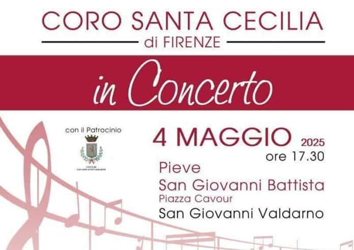 A San Giovanni Valdarno il concerto del coro Santa Cecilia di Firenze