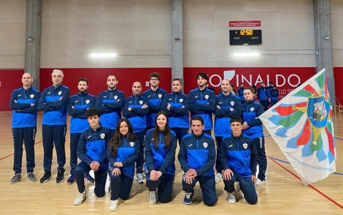 Gli sbandieratori di Castiglion Fiorentino alle selezioni italiane