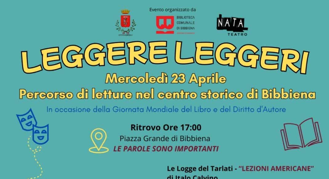 Il 23 aprile Bibbiena festeggia la Giornata Mondiale del Libro