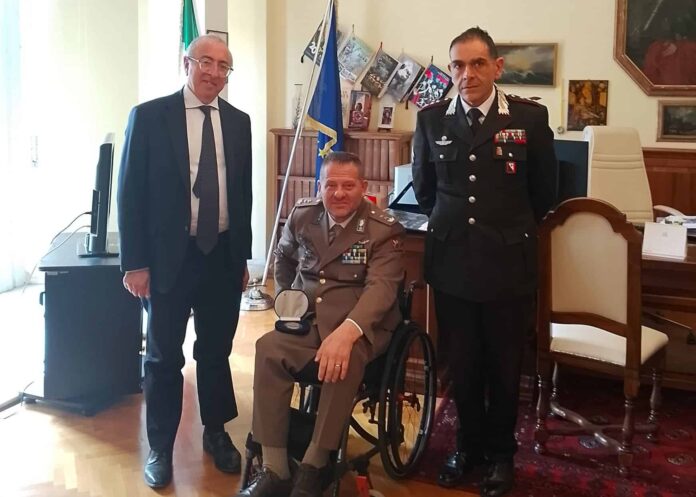 Il Prefetto ha ricevuto il Tenente Colonnello Gianfranco Paglia