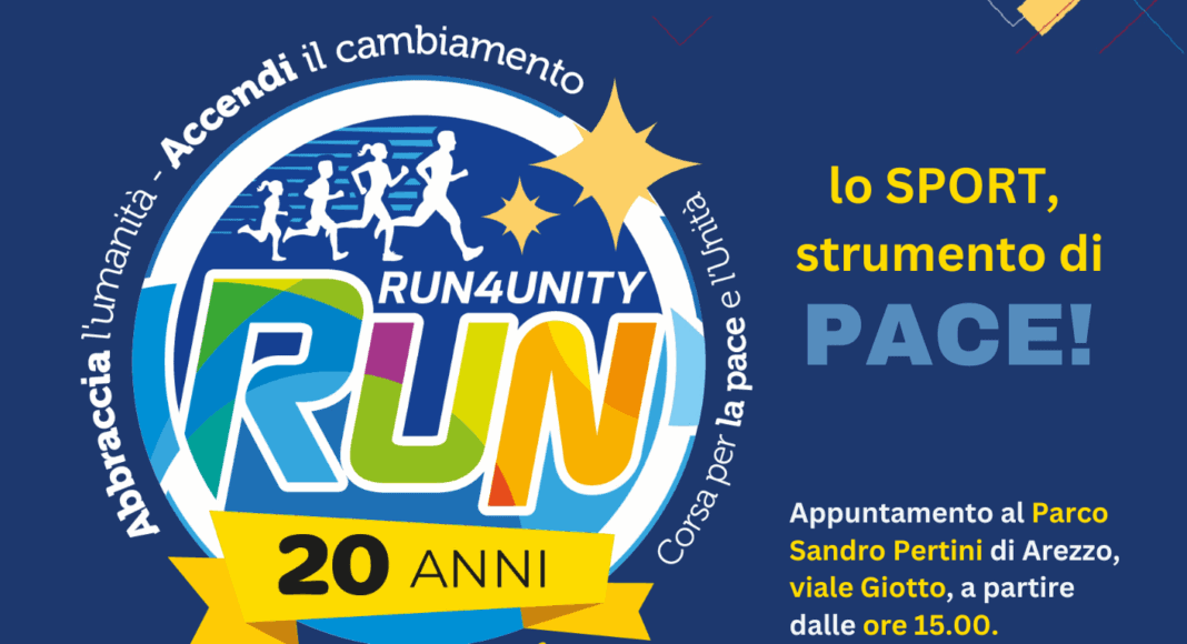 Torna ad Arezzo “Run4unity”, la staffetta per chiedere la pace