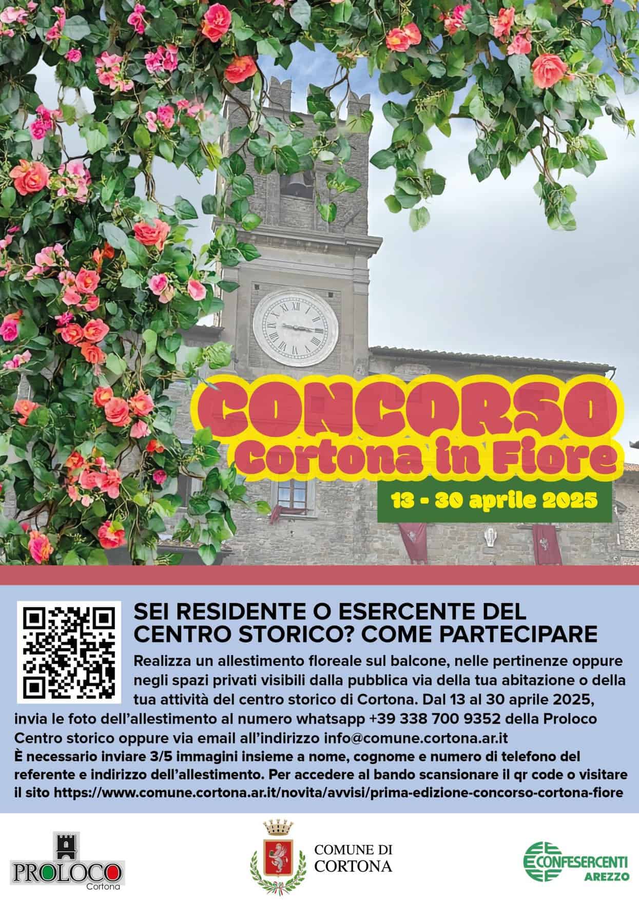 È partito il concorso Cortona in Fiore: case e negozi ancora più belli