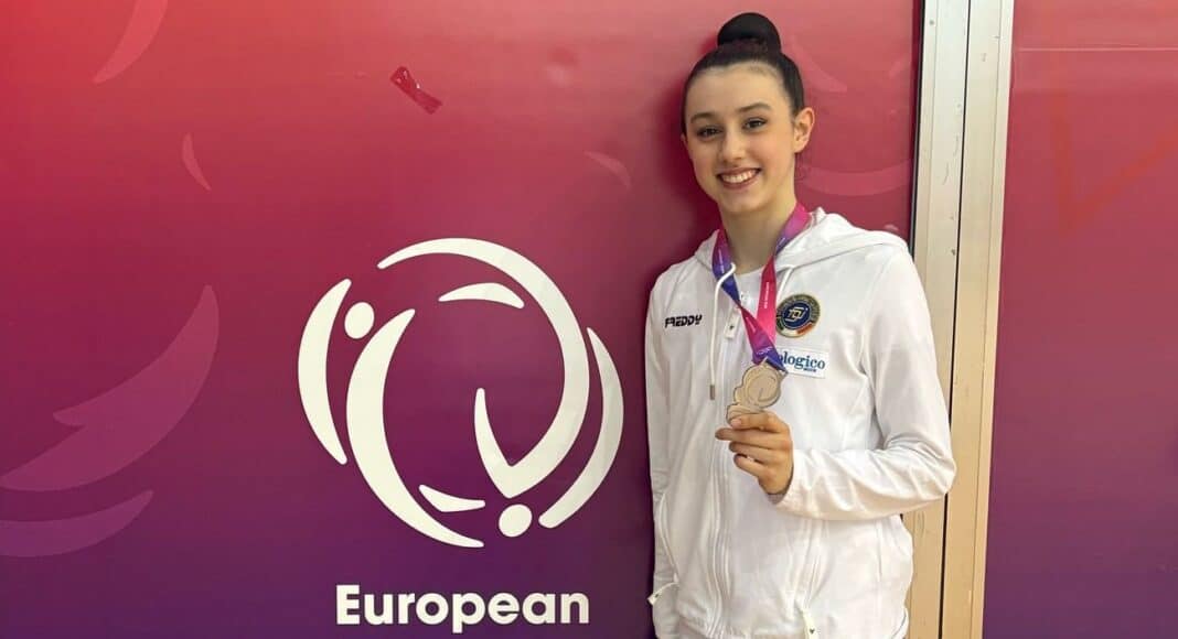 Ginevra Bindi argento con la Nazionale italiana di ginnastica ritmica