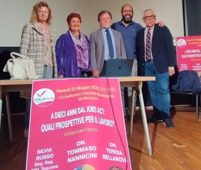 Venerdì 23 maggio si è tenuto presso l’Auditorium di Montevarchi un incontro dedicato al Jobs Act, la riforma del mercato del lavoro varata dieci anni fa