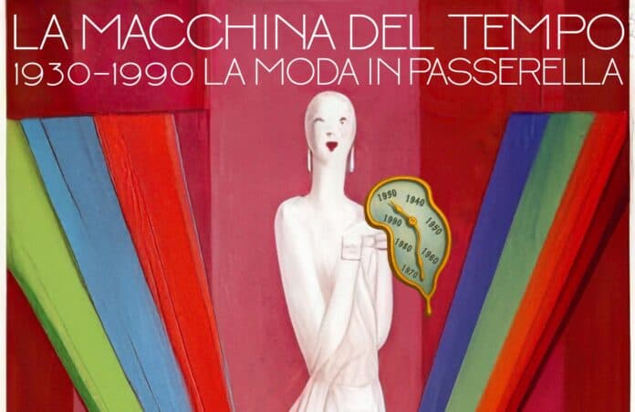 la sfilata evento “La macchina del tempo – Un viaggio nella moda dal 1930 al 1990