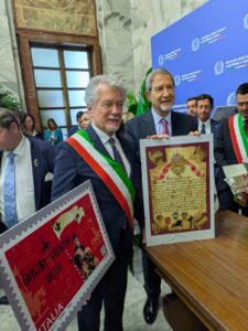 francobollo dedicato alla Giostra del Saracino