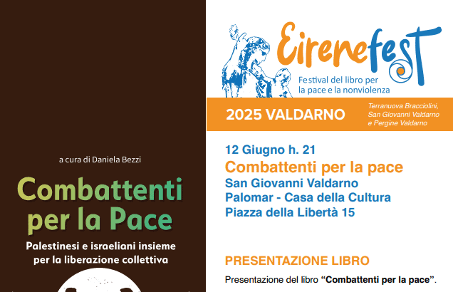 Eirenefest, a San Giovanni il libro “Combattenti per la pace”