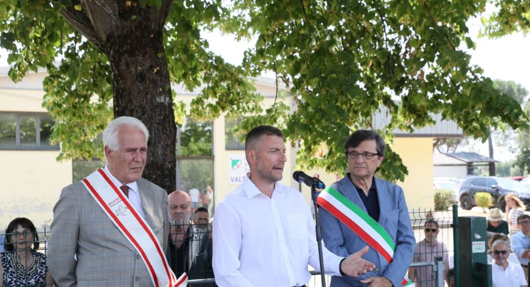 Giani naugura il Secondo Ponte sul Tevere a Sansepolcro