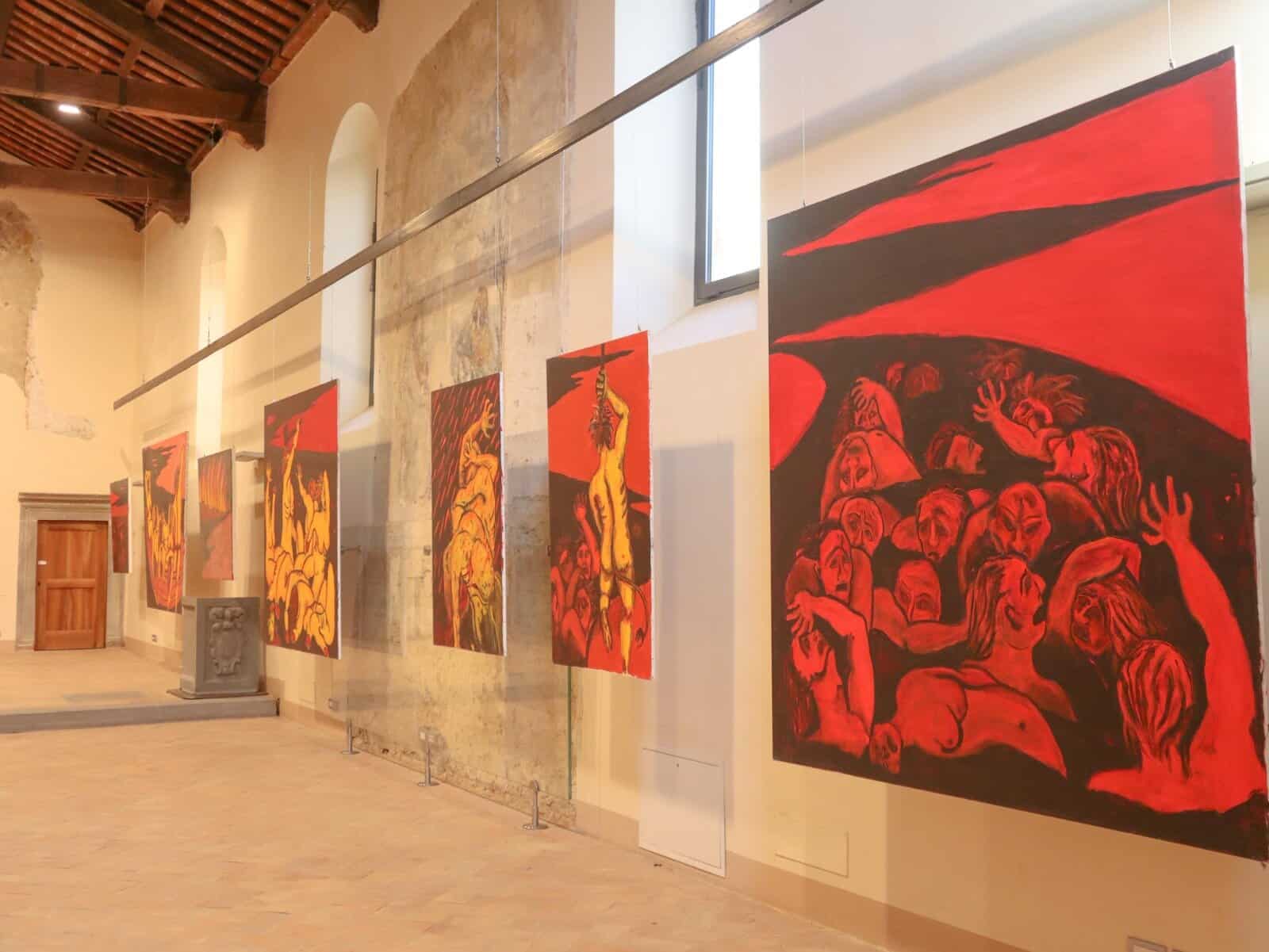 Fanfani, pennellate d’Inferno nel cuore di Lucignano