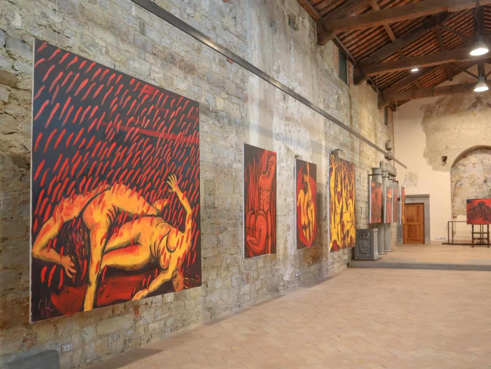 Fanfani, pennellate d’Inferno nel cuore di Lucignano