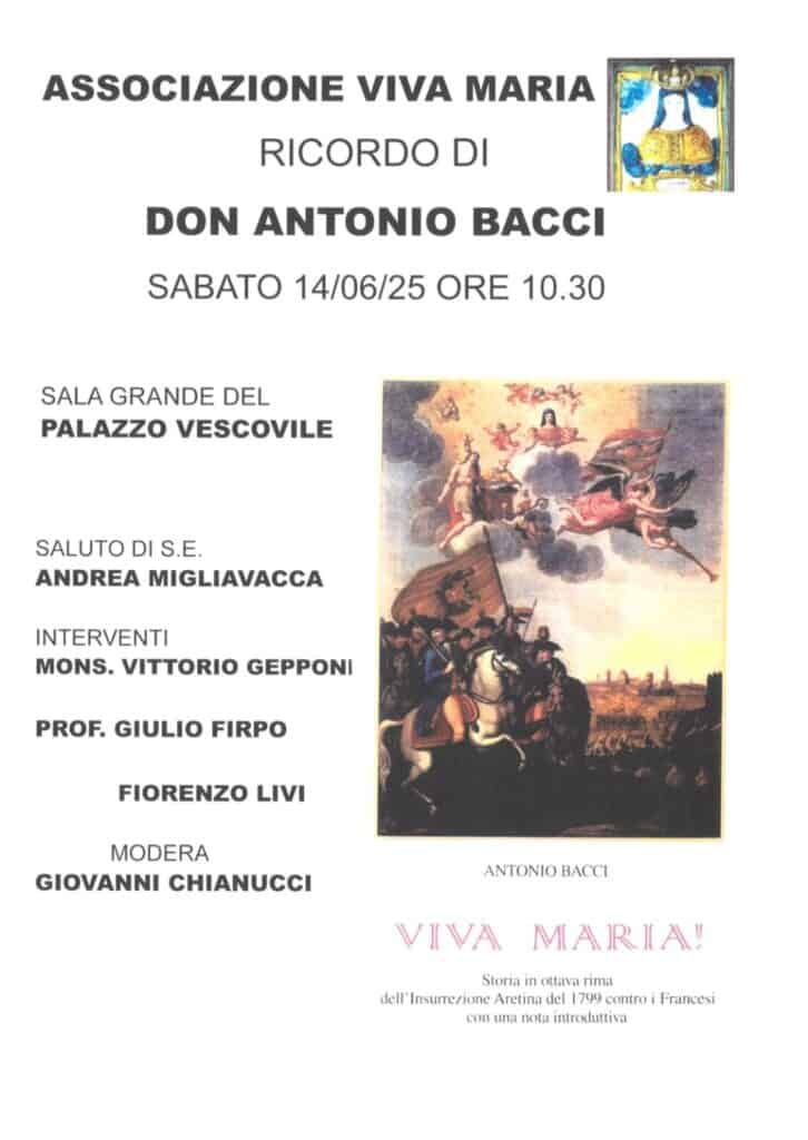 Sabato 14 giugno ricordiamo Don Antonio Bacci
