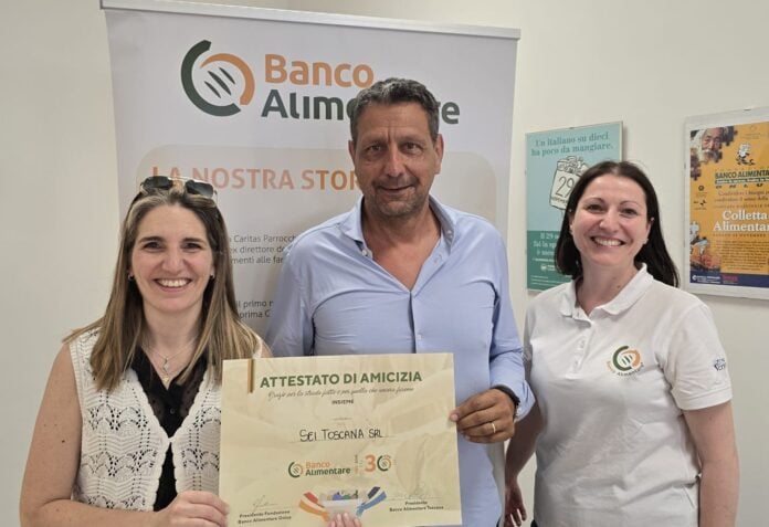 Sei Toscana conferma il proprio impegno accanto al Banco Alimentare