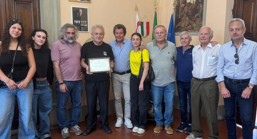 pergamena ricordo al Professor Daniele Iacomoni