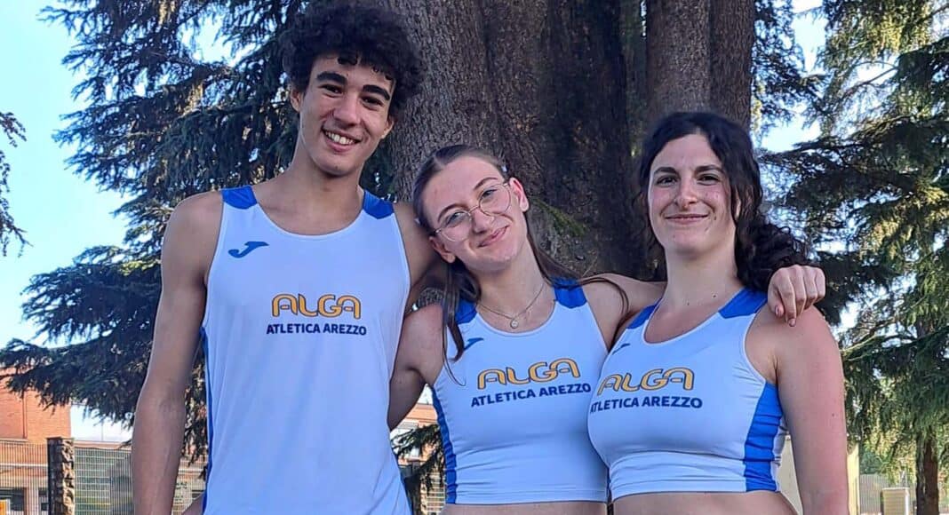 Quattro ragazzi di Alga Atletica Arezzo ai Campionati Italiani Allievi