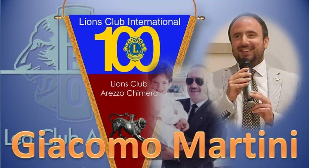 Giacomo Martini è il nuovo Presidente del Lions Club Arezzo Chimera