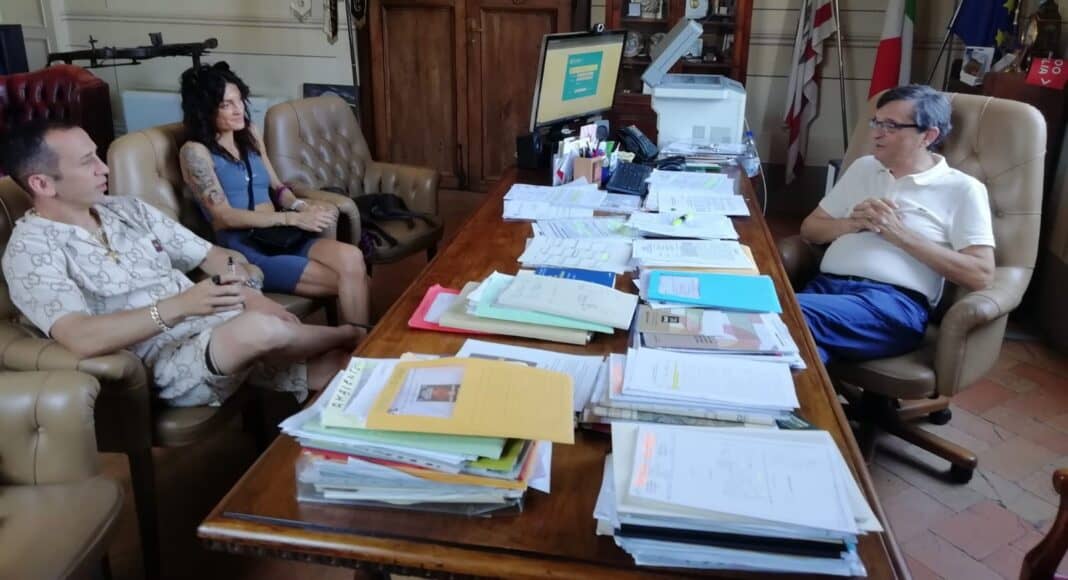 Il boxeur Alessandro Riguccini ricevuto dal Sindaco di Sansepolcro