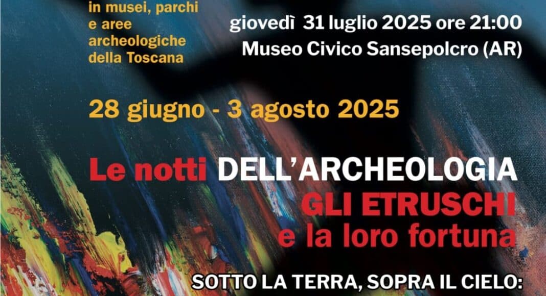 Sansepolcro: “Le Notti dell’Archeologia 2025” dedicata agli Etruschi