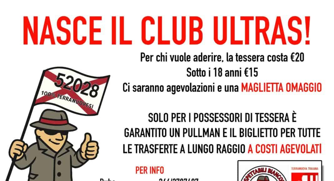 Nasce il Club Ultras ASD Terranuova Traiana