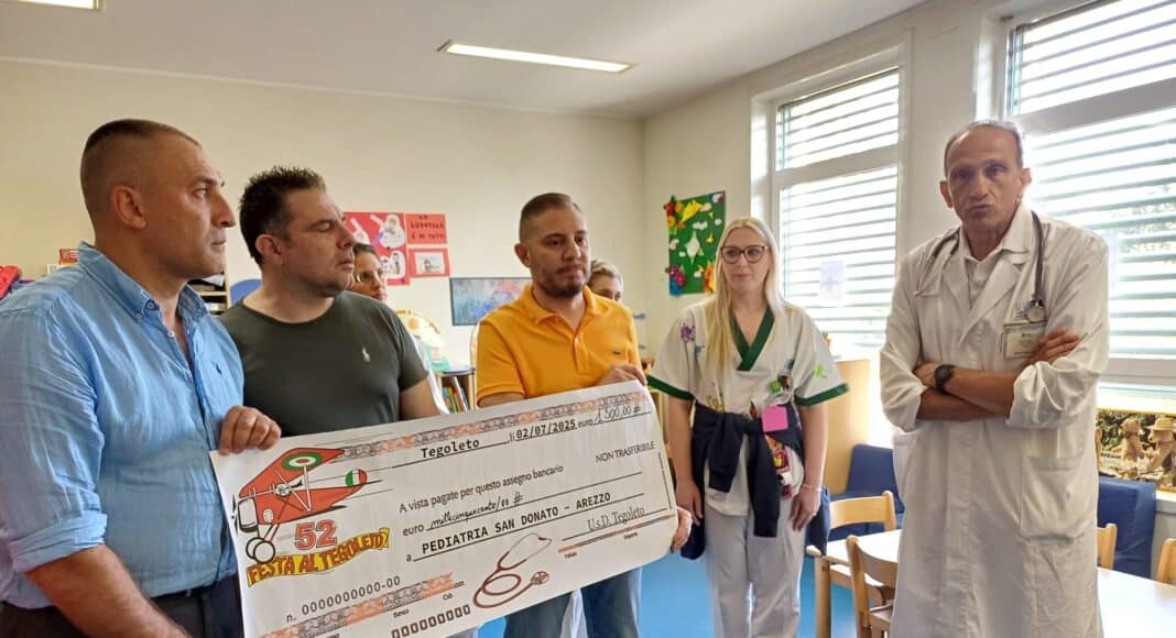Pediatria San Donato, arrivano donazioni dalla Festa di Tegoleto