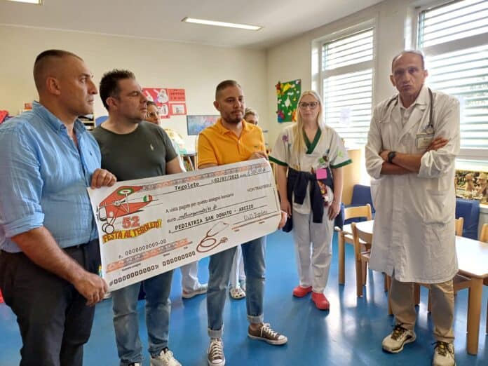Pediatria San Donato, arrivano donazioni dalla Festa di Tegoleto