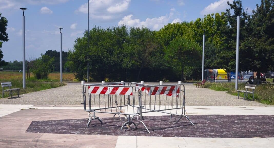 San Giovanni Valdarno lavori in Piazza della Pace