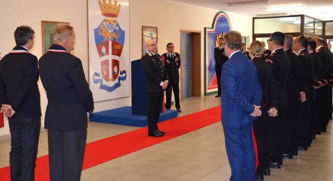 Il Generale di Brigata Pierluigi Solazzo in visita ad Arezzo