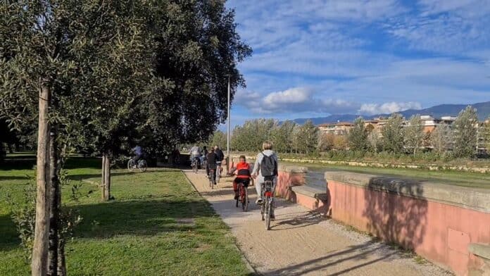 ciclo pista sull'arno