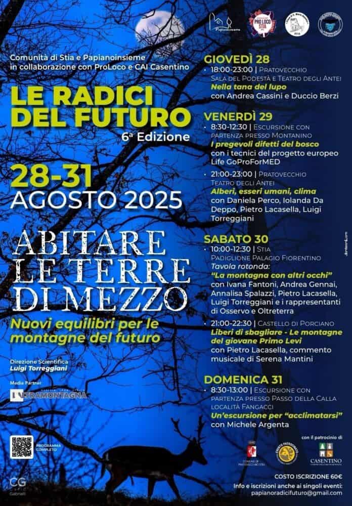 Radici del futuro eventi Arezzo agosto 2025, conferenze e escursioni sulla natura e il clima.