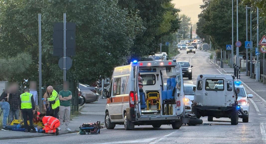 scontro auto-moto-via-Benvenuti