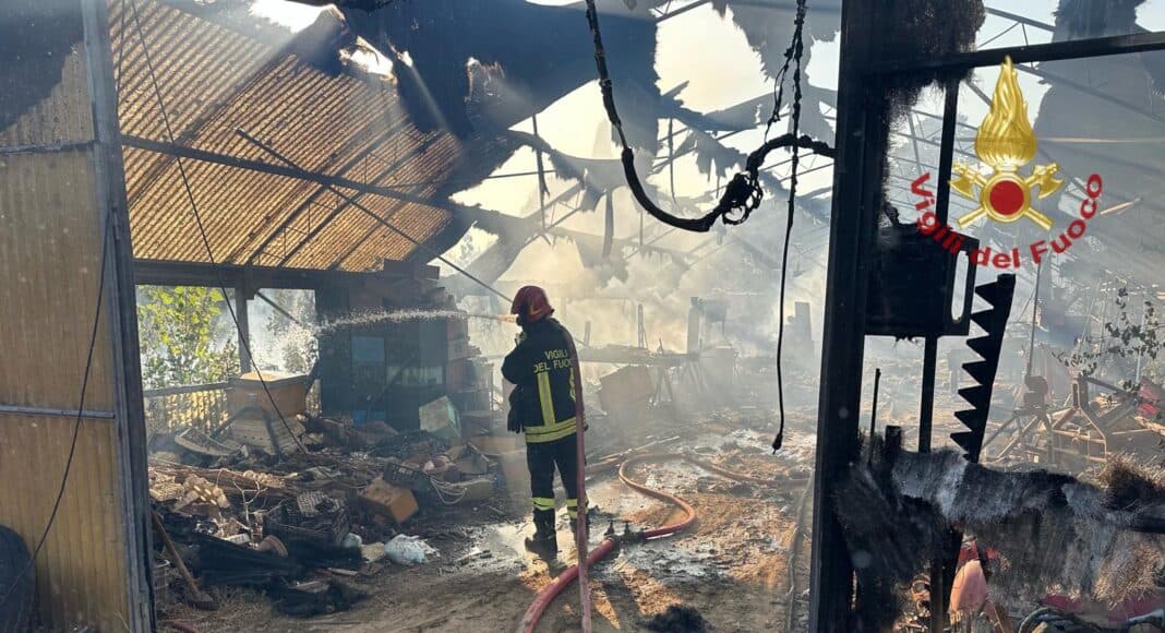 incendio annesso agricolo
