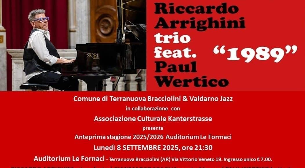 A Terranuova il Jazz con Riccardo Arrighini Trio feat e Paul Wertico