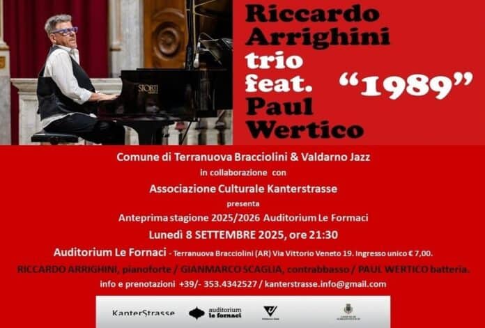 A Terranuova il Jazz con Riccardo Arrighini Trio feat e Paul Wertico