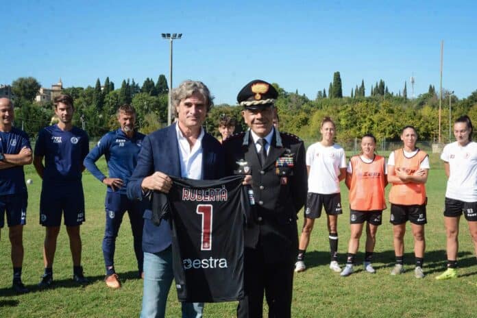 ACF AREZZO visita del Colonnello Rubertà