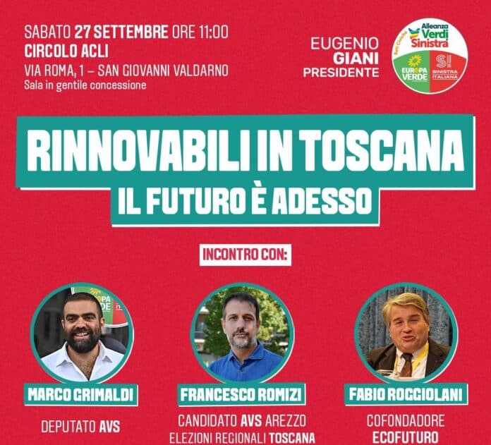 AVS incontro sulle rinnovabili in toscana