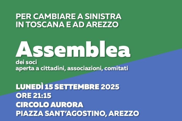 Assemblea di Arezzo 2020 a sostegno di Francesco Romizi