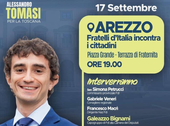 Capogruppo di FDI alla Camera, Galeazzo Bignami, incontra i cittadini